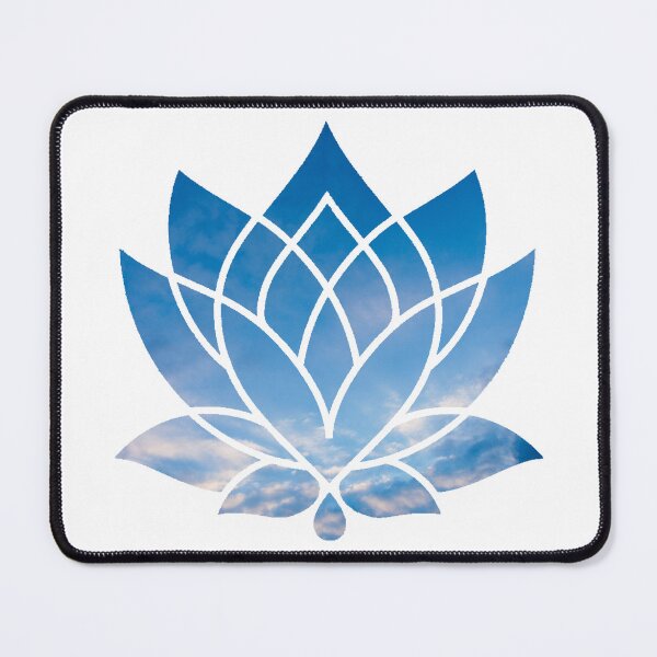 Item preview, blue cloudy sky lotus flower zen state designed and sold by Kashear.