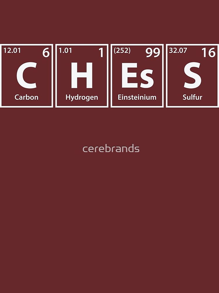 Chess Periodic Table Elements Spelling T-Shirt Chess Periodic Table Elements Spelling T-Shirt