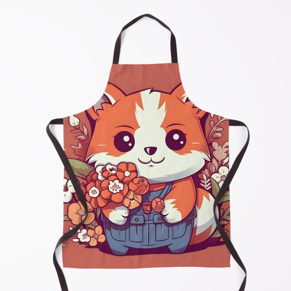 Item preview, Cute Red Panda Holding Flowers designed and sold by WildheartArtCo.
