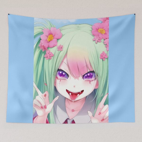 Artikelvorschau, Böses Ahegao Anime-Mädchen entworfen und verkauft von RaveToTheGrave.