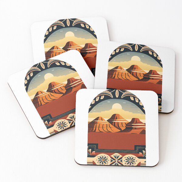 Item preview, Canyonlands National Park Scandinavian Folk Art Style Arch designed and sold by PikoApparel.