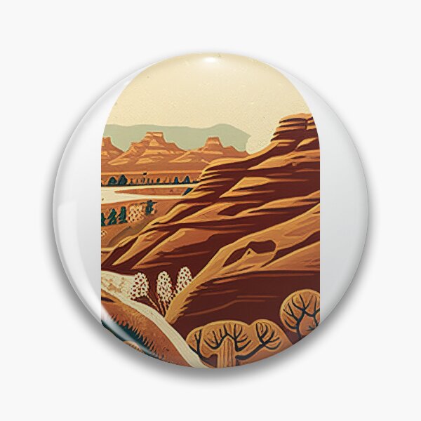 Item preview, Canyonlands National Park Scandinavian Folk Art Style Arch designed and sold by PikoApparel.