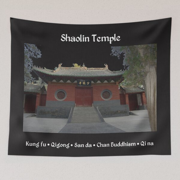 Item preview, Shaolin Temple - The home of Kungfu, San da, qigong and more. white letters designed and sold by NurturingSpirit.