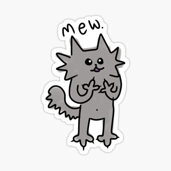Mew. Sticker