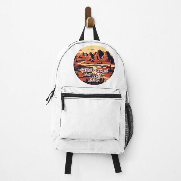 Item preview, Canyonlands National Park Scandinavian Folk Art Style Circle designed and sold by PikoApparel.