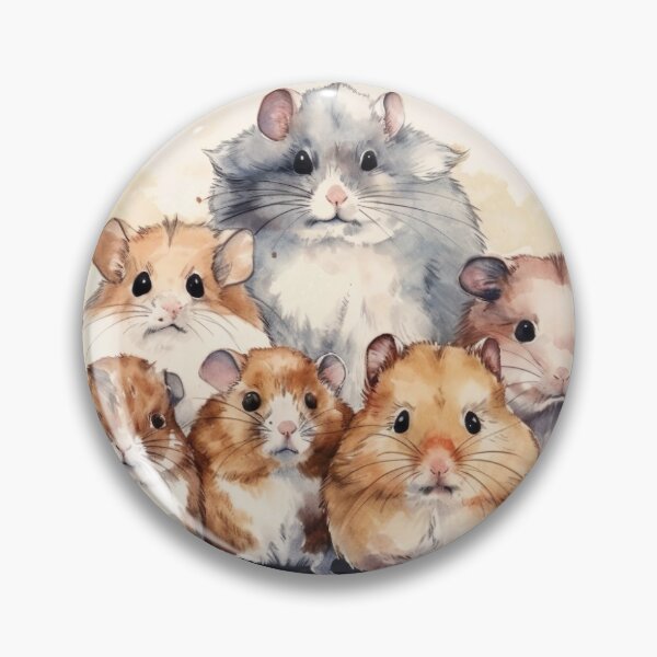Item preview, Watercolor Wash Hamsters designed and sold by Matt's Artificial Nature.
