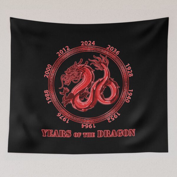 Item preview, Red Years of the Dragon 2024 designed and sold by TheirChoice.