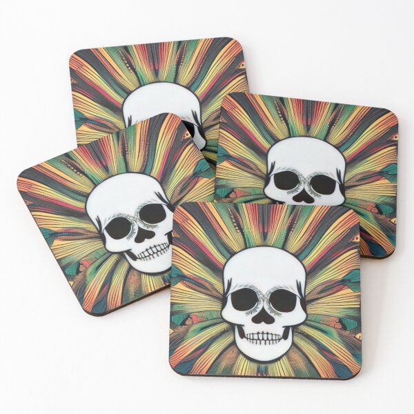 Item preview, Rasta Dreadlock Ire Skull explosion sunburst beams designed and sold by McCallnWaldo.