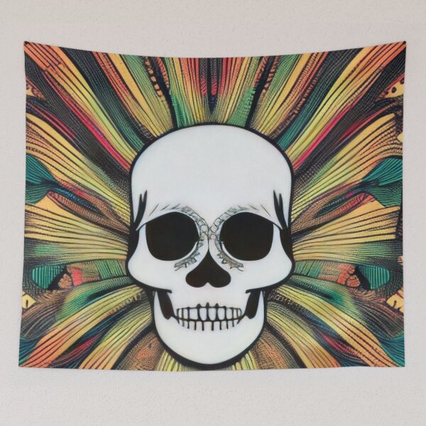 Item preview, Rasta Dreadlock Ire Skull explosion sunburst beams designed and sold by McCallnWaldo.