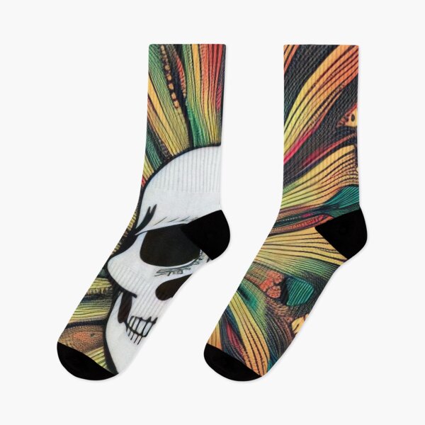 Item preview, Rasta Dreadlock Ire Skull explosion sunburst beams designed and sold by McCallnWaldo.