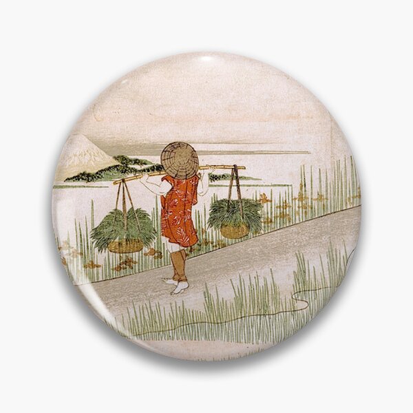 Item preview, Spring in the Rice Fields - Katsushika Hokusai designed and sold by SimpleJoyStyle.
