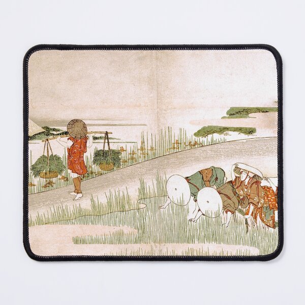 Item preview, Spring in the Rice Fields - Katsushika Hokusai designed and sold by SimpleJoyStyle.