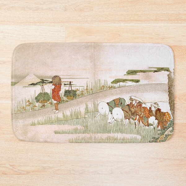 Item preview, Spring in the Rice Fields - Katsushika Hokusai designed and sold by SimpleJoyStyle.