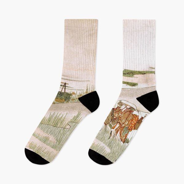 Item preview, Spring in the Rice Fields - Katsushika Hokusai designed and sold by SimpleJoyStyle.