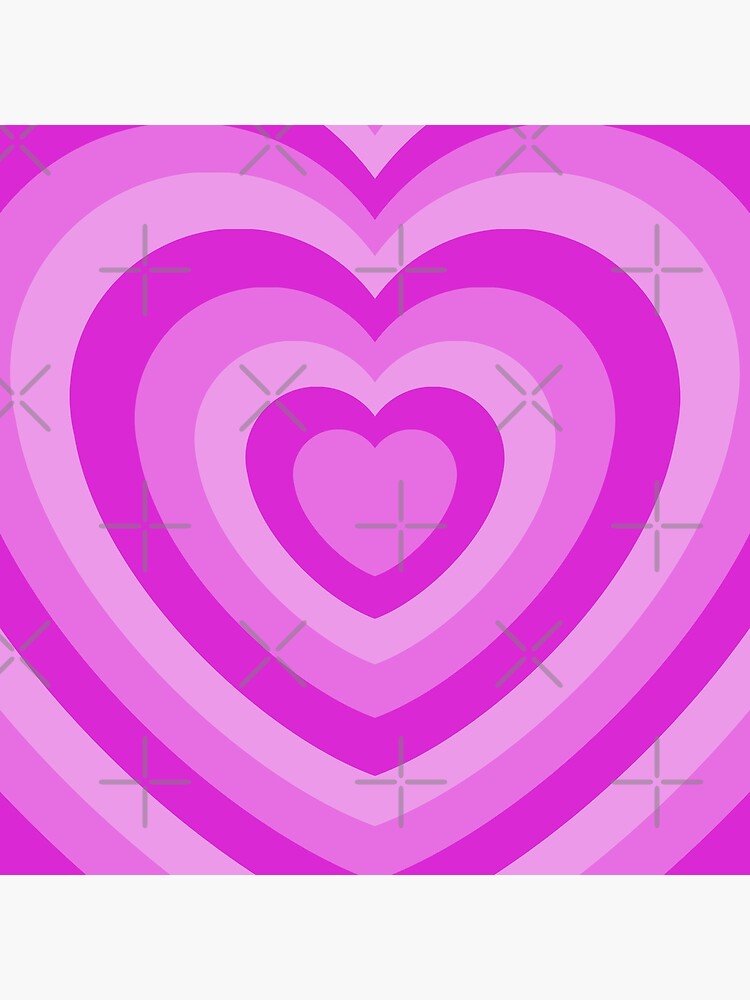 pink monochrome heart Canvas Print for Sale by y2krevival