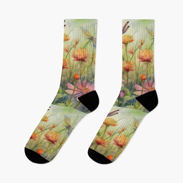 Item preview, Dragonfly Floral Print designed and sold by Richard Montag.