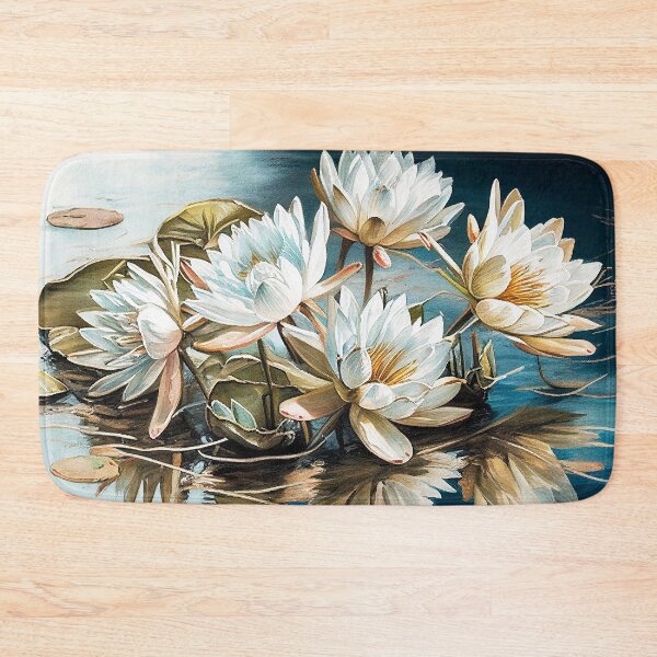 Item preview, Lilies resting in the river designed and sold by neuzoticart.