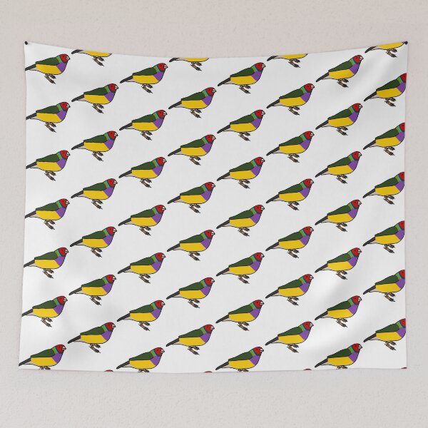 Item preview, gouldian finch 1 designed and sold by Kelsea Taylor.