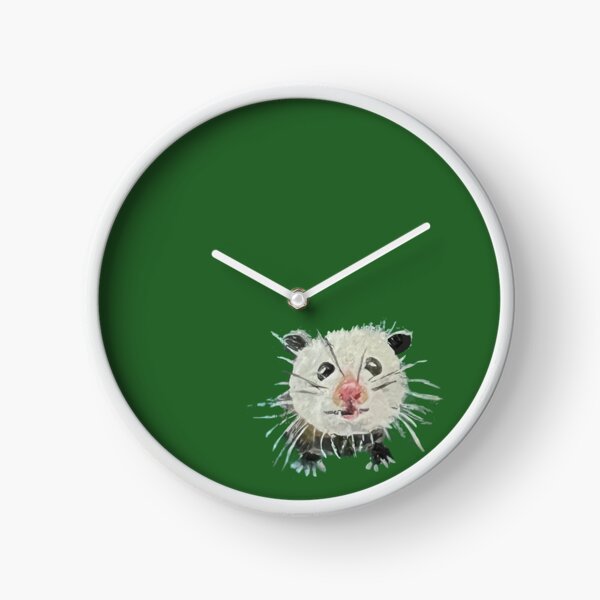 Olive the Opossum Clock