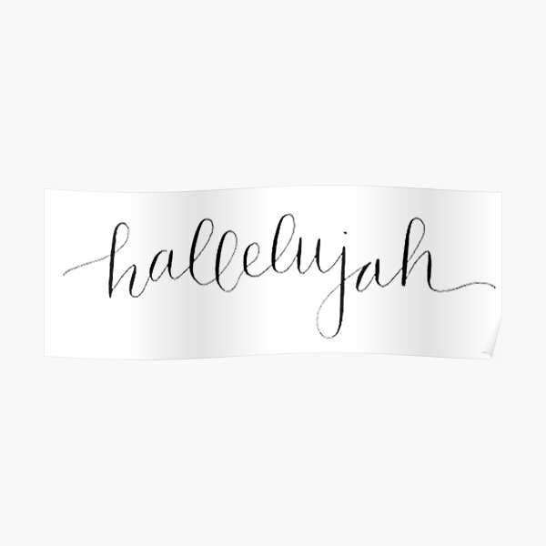 Hallelujah Wall Art | Redbubble