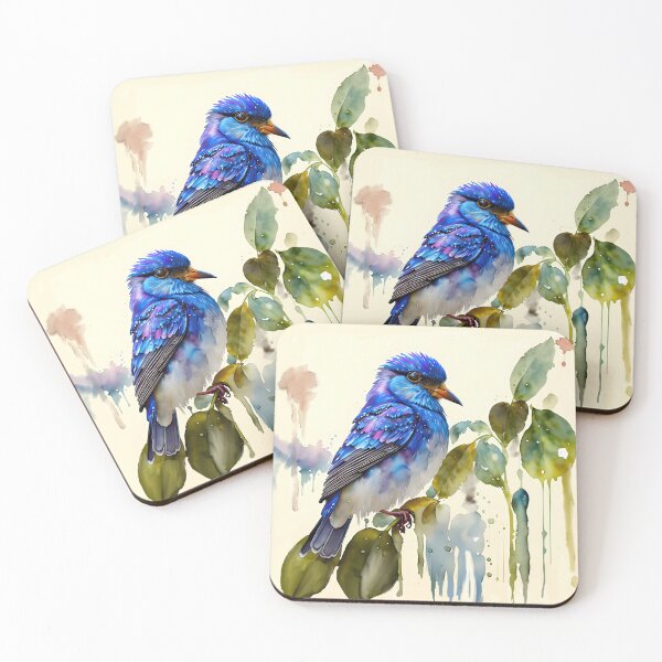 Item preview, Bluebird in the rain designed and sold by Alma Lee.