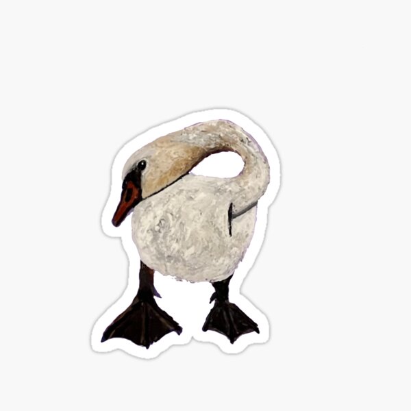 Longmont Swan Sticker