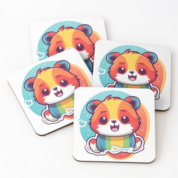 Item preview, Red Panda Rainbow designed and sold by WildheartArtCo.