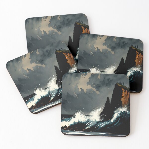 Item preview, The Battered Cliffs designed and sold by BlackWyvernArt.