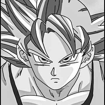 Mui Goku Black and White Manga Panel Artwork (2) | Poster