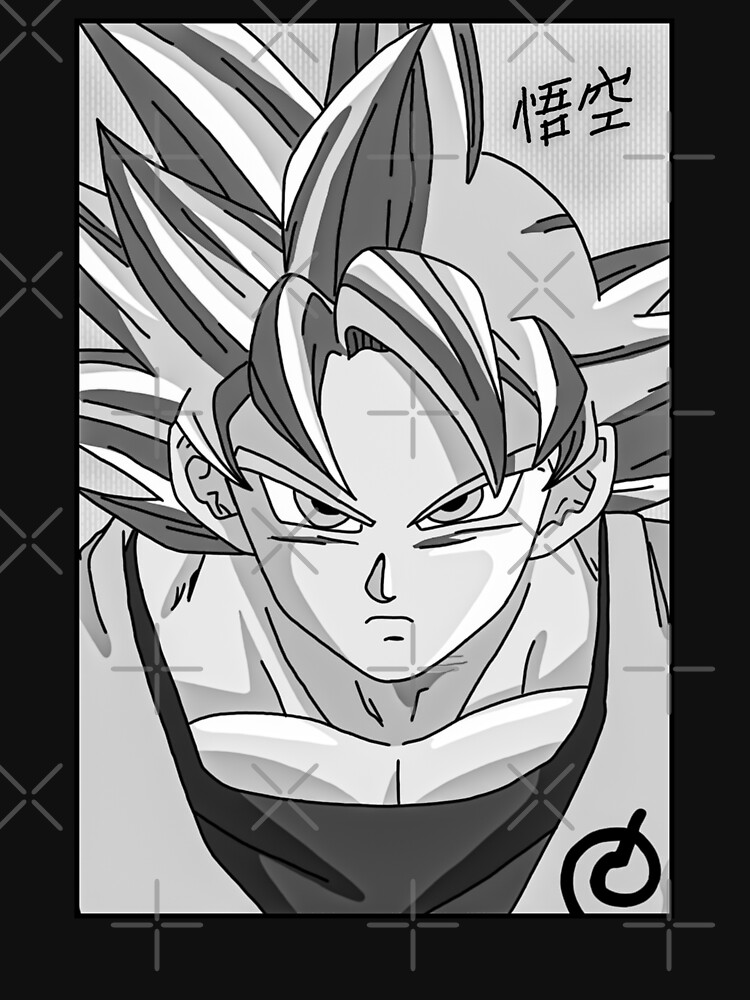 Mui Goku Black and White Manga Panel Artwork (2) | Poster