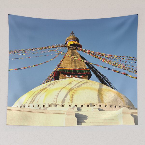 Item preview, Stupa and Prayer Flags in Kathmandu designed and sold by franck380.