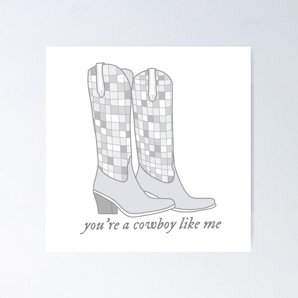 Aperçu de l'œuvre Disco / Mirrorball Cowboots - tu es un cow-boy comme moi créée et vendue par Mayme.
