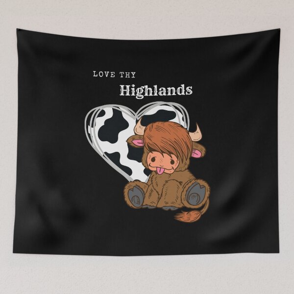Item preview, Love Thy Highlands - Scottish Highland Cows - Calves - Mini Cow Lovers designed and sold by hintprint.