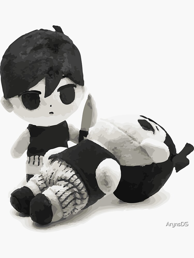 Omori Plush Sticker for Sale by ArynsDS