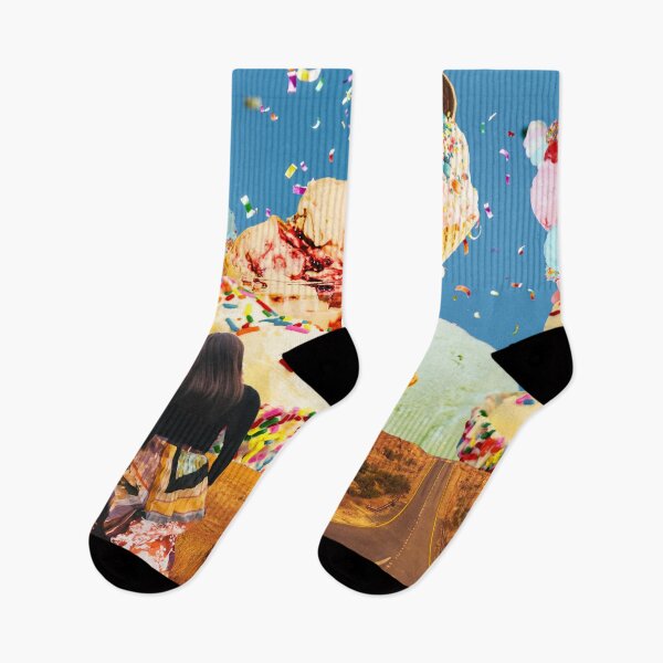 Item preview, Girl Escaping Down Ice Cream Highway designed and sold by AnimaliaStar.
