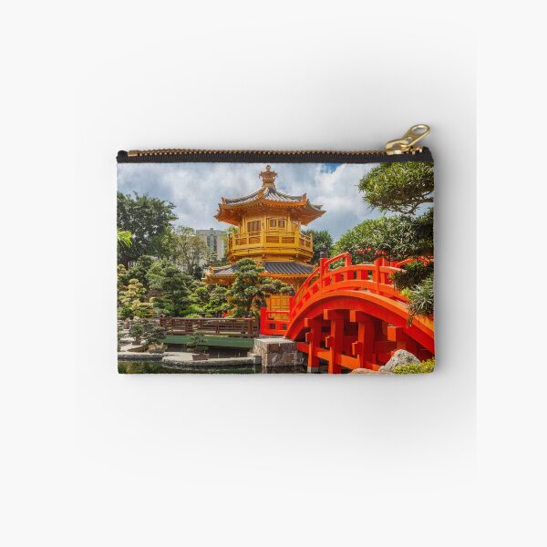 Item preview, Red Bridge and Golden Pagoda, Hong Kong designed and sold by SafariByMarisa.