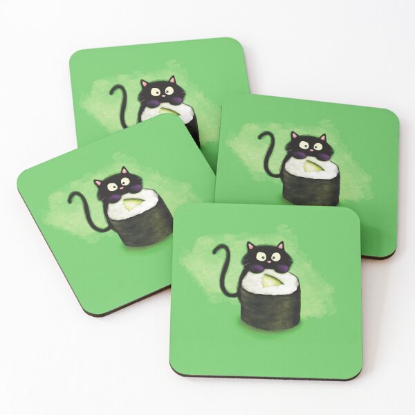 Item preview, Keep Rolling On with Smudge and a Cucumber Roll - Green designed and sold by mwkairos.