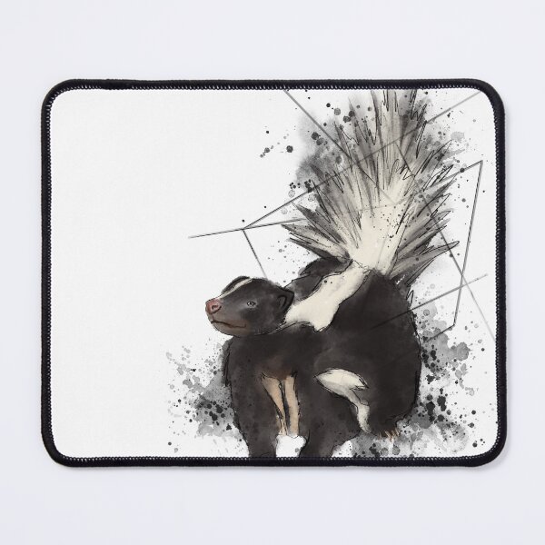 Item preview, Geometric Watercolor Skunk designed and sold by ZCFineArt.