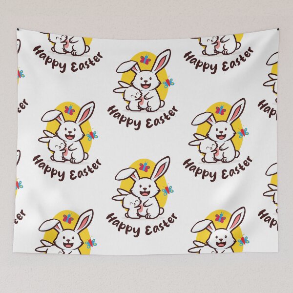 Item preview, Happy Easter Bunny (on light colors) designed and sold by messy-nessie.