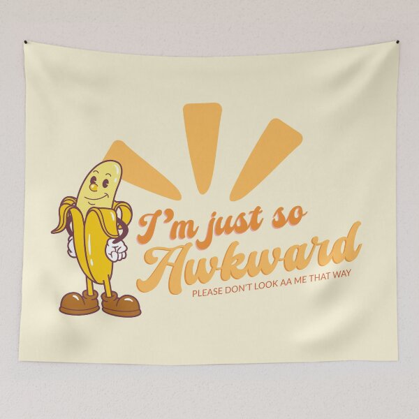Item preview, Retro Banana - I’m Just So Awkward designed and sold by Birdbrook Academy.