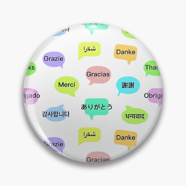 Item preview, “Thanks” in 11 languages ​​for language lover, travelers & shop owner designed and sold by LiberaCaballo.