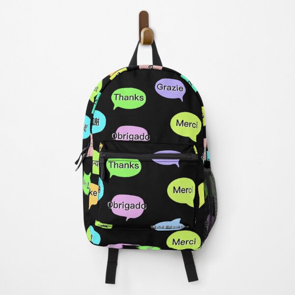 Item preview, “Thanks” in 11 languages ​​for language lover, travelers & shop owner designed and sold by LiberaCaballo.