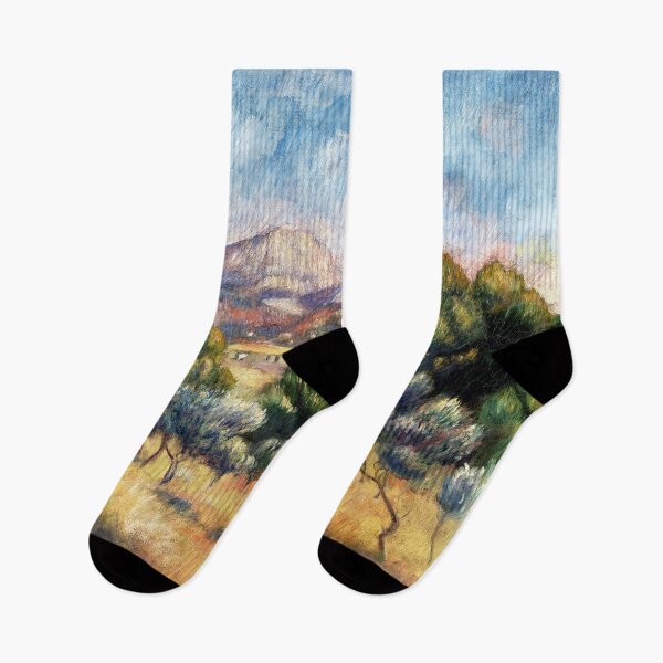 Item preview, Montagne Sainte-Victoire by Pierre-Auguste Renoir (1889) designed and sold by Meliara Prints.
