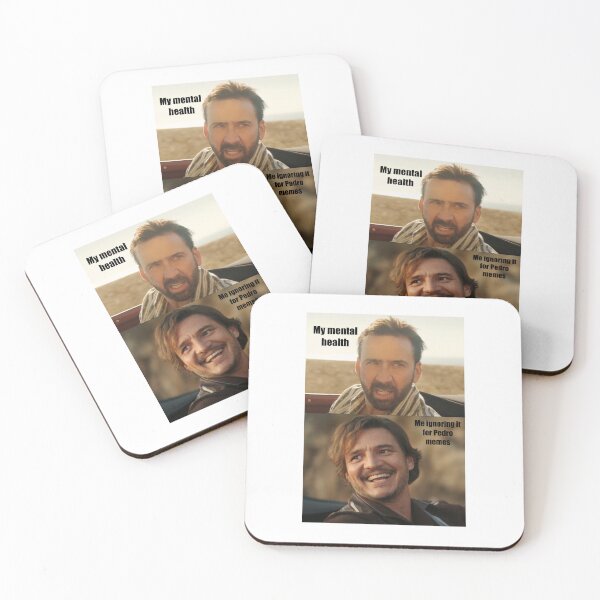 Item preview, Pedro Pascal & Nicolas Cage Meme designed and sold by Khaos Kreative.