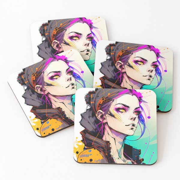 Item preview, Gritty and Cool - A Cyberpunk Illustration of a Girl in a Gray Jacket and Bandana designed and sold by GalihDA.