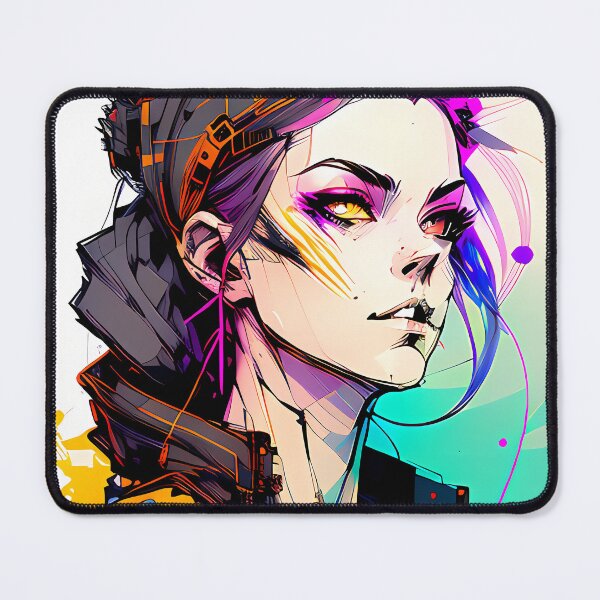 Item preview, Gritty and Cool - A Cyberpunk Illustration of a Girl in a Gray Jacket and Bandana designed and sold by GalihDA.
