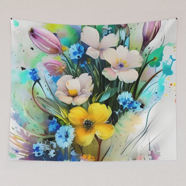 Item preview, Floral Oil Paint Ilustration designed and sold by Julianadieyi.