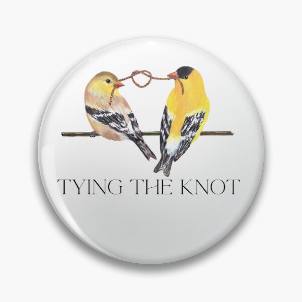 Item preview, Tying The Knot, Goldfinch Couple designed and sold by Roy & Tiffany.