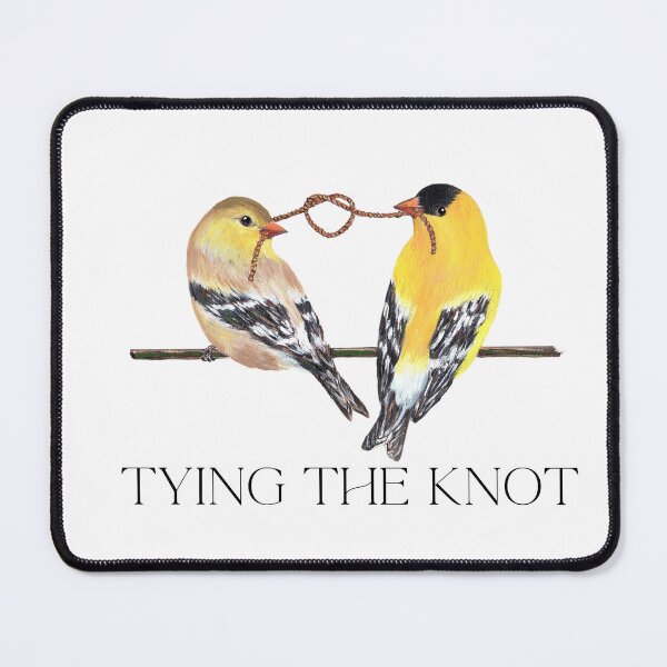 Item preview, Tying The Knot, Goldfinch Couple designed and sold by Roy & Tiffany.