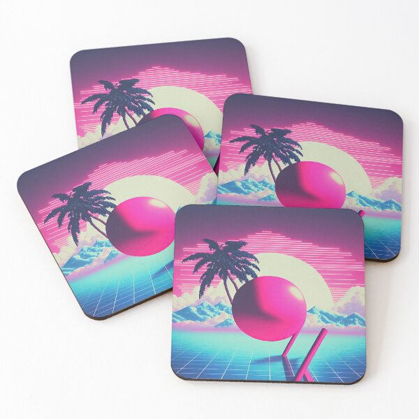Item preview, Virtual Utopia: A Vaporwave Landscape of Dreams designed and sold by Mullet Monkey.